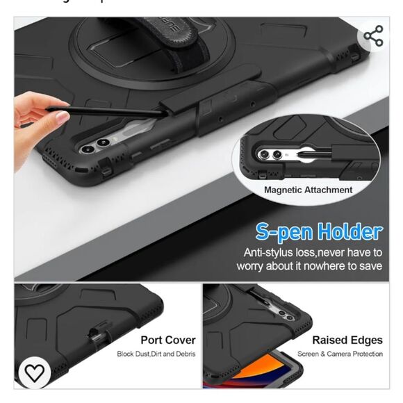 NIB Supfive Case for Galaxy S9 Ultra Tablet with Shoulder Strap - Picture 10 of 10